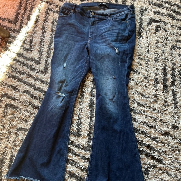 Express bell flare jeans size 16r - Picture 1 of 6
